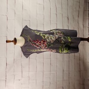 Ted Baker Floral Cap Sleeve Shift Dress